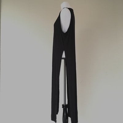 (((sample piece))) double slit maxi tank dress