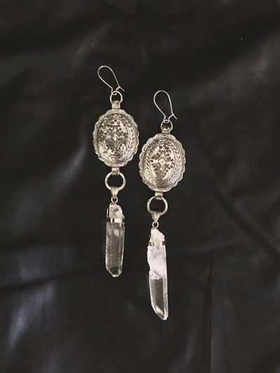 Blessed be charm earrings