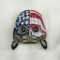 M.A.R.K. 13 (Hardware) Robot Skull - 1.5" Enamel Pin - Thumbnail 2