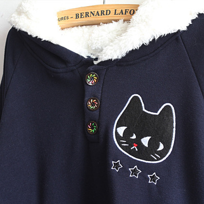 Harajuku cute cat cloak coat