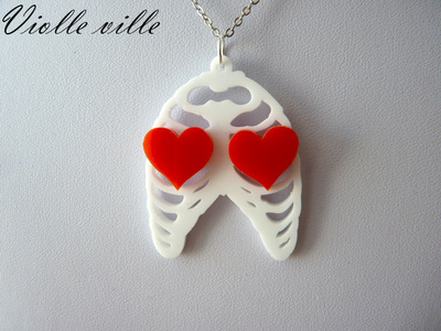 Doctor who two hearts necklace