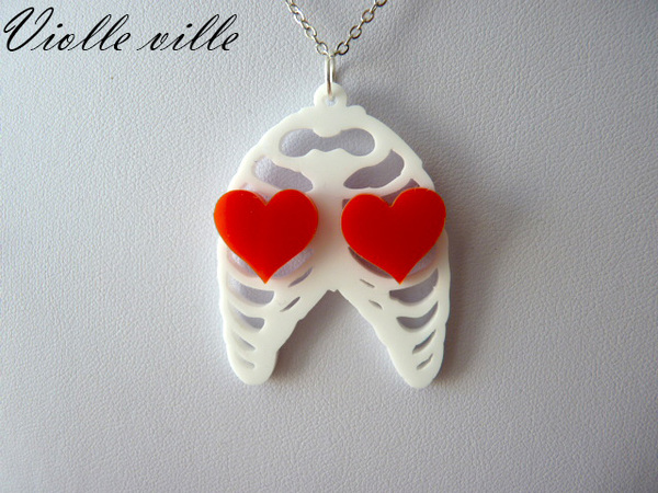 Doctor who two hearts necklace