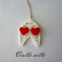 Doctor who two hearts necklace - Thumbnail 3