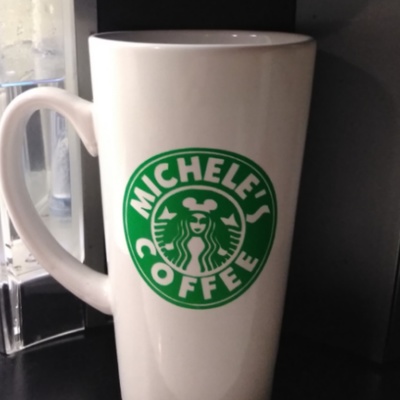 Starbucks inspired coffee mug