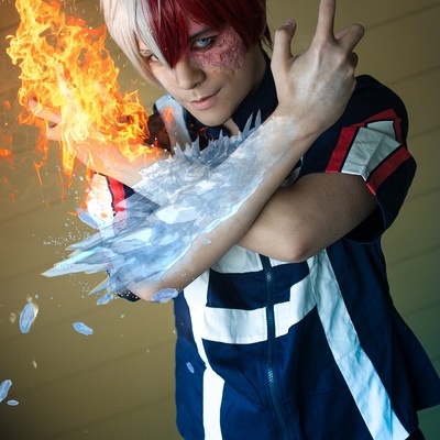 Todoroki (my hero academia) - cosplay print
