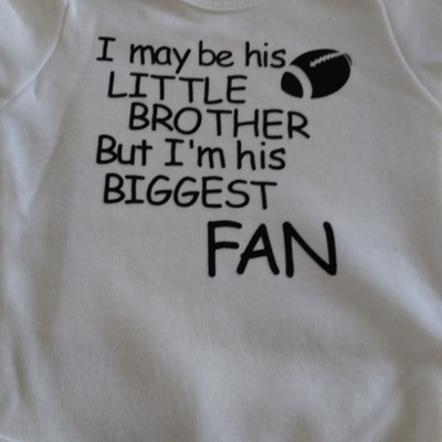 Biggest fan football onsie