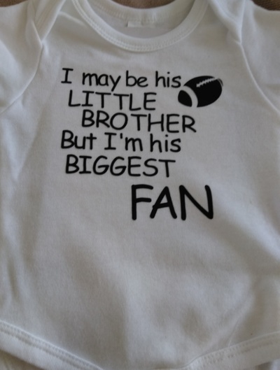 Biggest fan football onsie