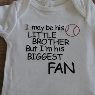 Biggest fan baseball onsie