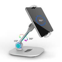 Aluminum Alloy 360 Degree Rotation Stand For Phone iPad Tablet IPS09 - Thumbnail 1