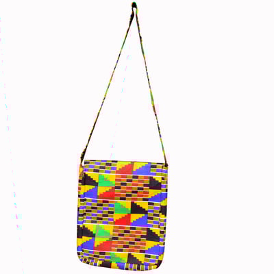  african kente print fabric crossbody bag shoulder bag side bag messenger bag