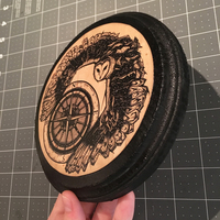 "Alba" 8" Print on Wood - Thumbnail 2