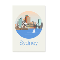 Sydney, Australia, city art, city, digital, illustration, art print - Thumbnail 1
