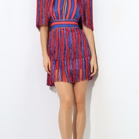 Stripe Fringe Tassel Dress - Thumbnail 3