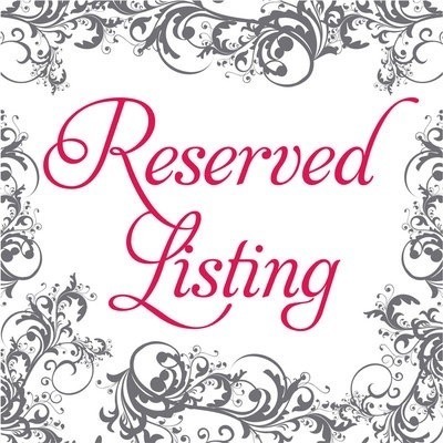 Reserved listing Lourdes