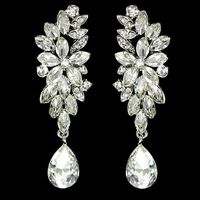 Elegant Austrian Crystal Earrings  - Thumbnail 1