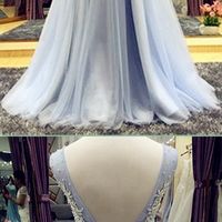Long prom dress, lace up back prom dress, charming prom dress, formal prom dress, inexpensive prom dress, evening dress, PD15364 - Thumbnail 1