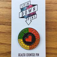 8-bit Heart Health Counter Pin - Thumbnail 4