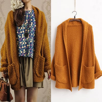 Cute pockets solid cardigan - Thumbnail 2