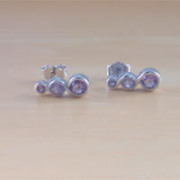 925 Amethyst Earrings/Sterling Silver Amethyst Earrings/Purple Gemstone Earrings/Amethyst Jewellery/Amethyst Jewelry/February Birthstone - Thumbnail 1