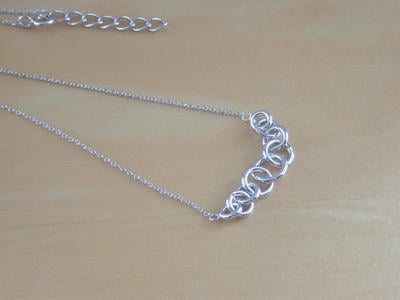 925 Silver Circle Necklace/Sterling SilverJump Ring Necklace/Jump Ring Jewelry/ Circle Jewellery/Jump Ring Jewelery/18 Inch Chain Neklace
