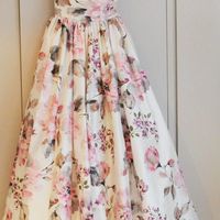 Elegant Sweetheart Floral Print Wedding Dress for Bridal - Thumbnail 1