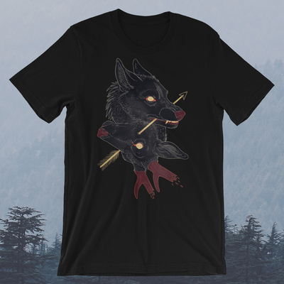 Double face - black t-shirt