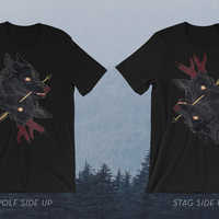 Double Face - Black T-Shirt - Thumbnail 1