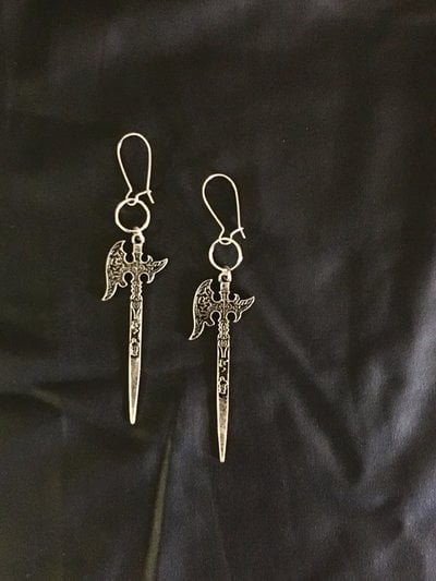 Axeman earrings