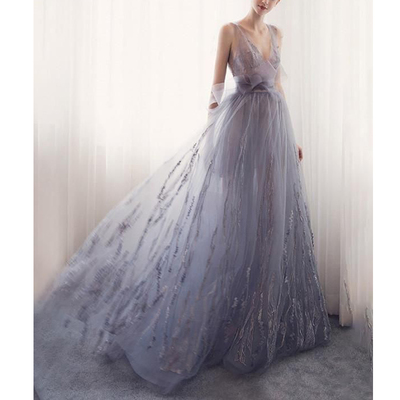 Long prom dress, v neck prom dress, charming prom dress,affordable prom dress, elegant prom dress, formal prom dress, evening dress, PD15277