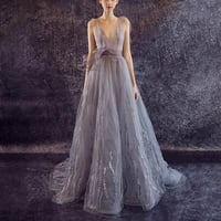 Long prom dress, v neck prom dress, charming prom dress,affordable prom dress, elegant prom dress, formal prom dress, evening dress, PD15277 - Thumbnail 1