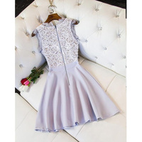 Cheap homecoming dress, junior homecoming dress, lovely homecoming dress, lace homecoming dress, occasion dress, short homecoming dress, PD15142 - Thumbnail 1