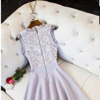 Cheap homecoming dress, junior homecoming dress, lovely homecoming dress, lace homecoming dress, occasion dress, short homecoming dress, PD15142 - Thumbnail 2