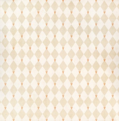 Natural Diamond and Hearts 12x12" Embossed