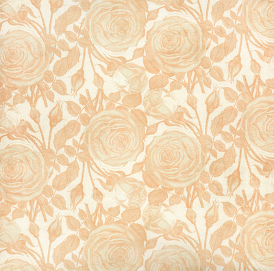 Peach Roses 12x12" Embossed