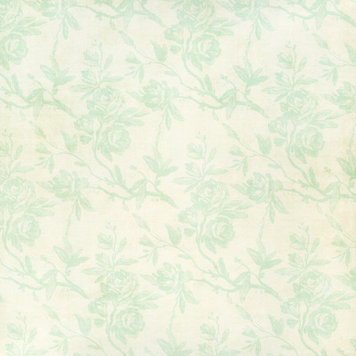 Mint green & white rosefall 12x12" double sided