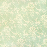 Mint Green & White Rosefall 12x12" Double Sided - Thumbnail 1