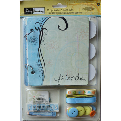 Kelly Panacci Chipboard Album Kit Friends