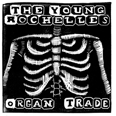The young rochelles "organ trade" 7 inch (clear w/ red and black splatter band exclusive)