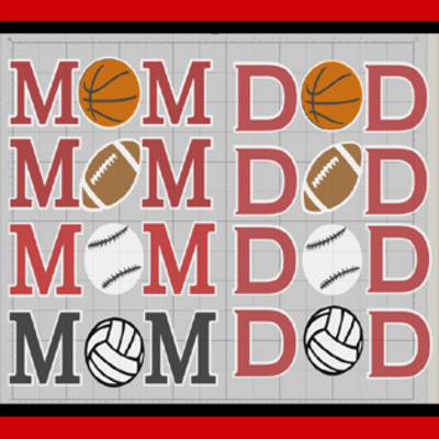 Vinyl decals - sports