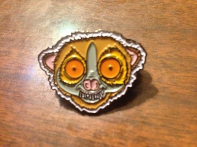 Loris Head Enamel Pin