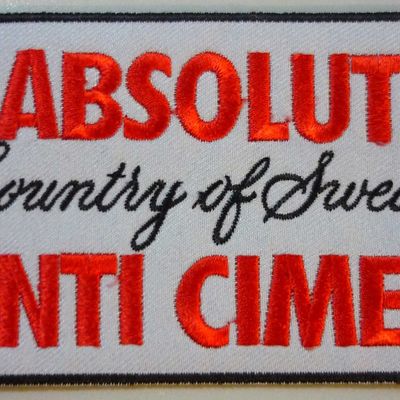 Anti cimex absolut country of sweden embroidered patch - Thumbnail 2