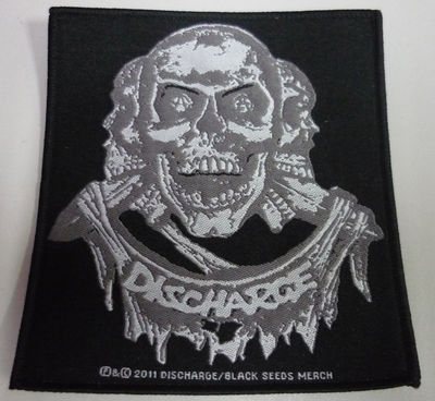 DISCHARGE woven patch
