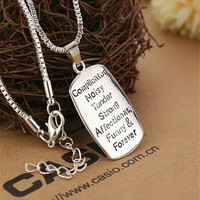  Handmade Fashion Pendant Necklace Mother's Day Gift the Love Between Mother and Daughter Gold Necklace for Mother Grandmother - Thumbnail 3