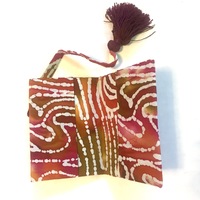 Passport cover - red watercolor, red tassel - Thumbnail 1
