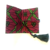 Passport cover - pink, green  - Thumbnail 1