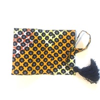 Passport cover - orange, yellow, navy - Thumbnail 1