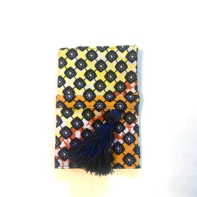 Passport cover - orange, yellow, navy