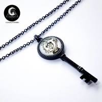Black key crystal ball necklace - Thumbnail 3