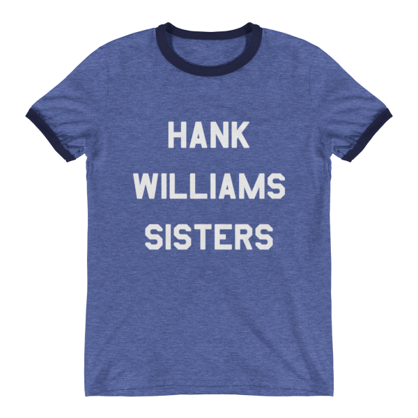 hank williams sisters mens tee