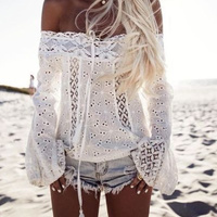 Sera Eyelet Lace Blouse - Thumbnail 1